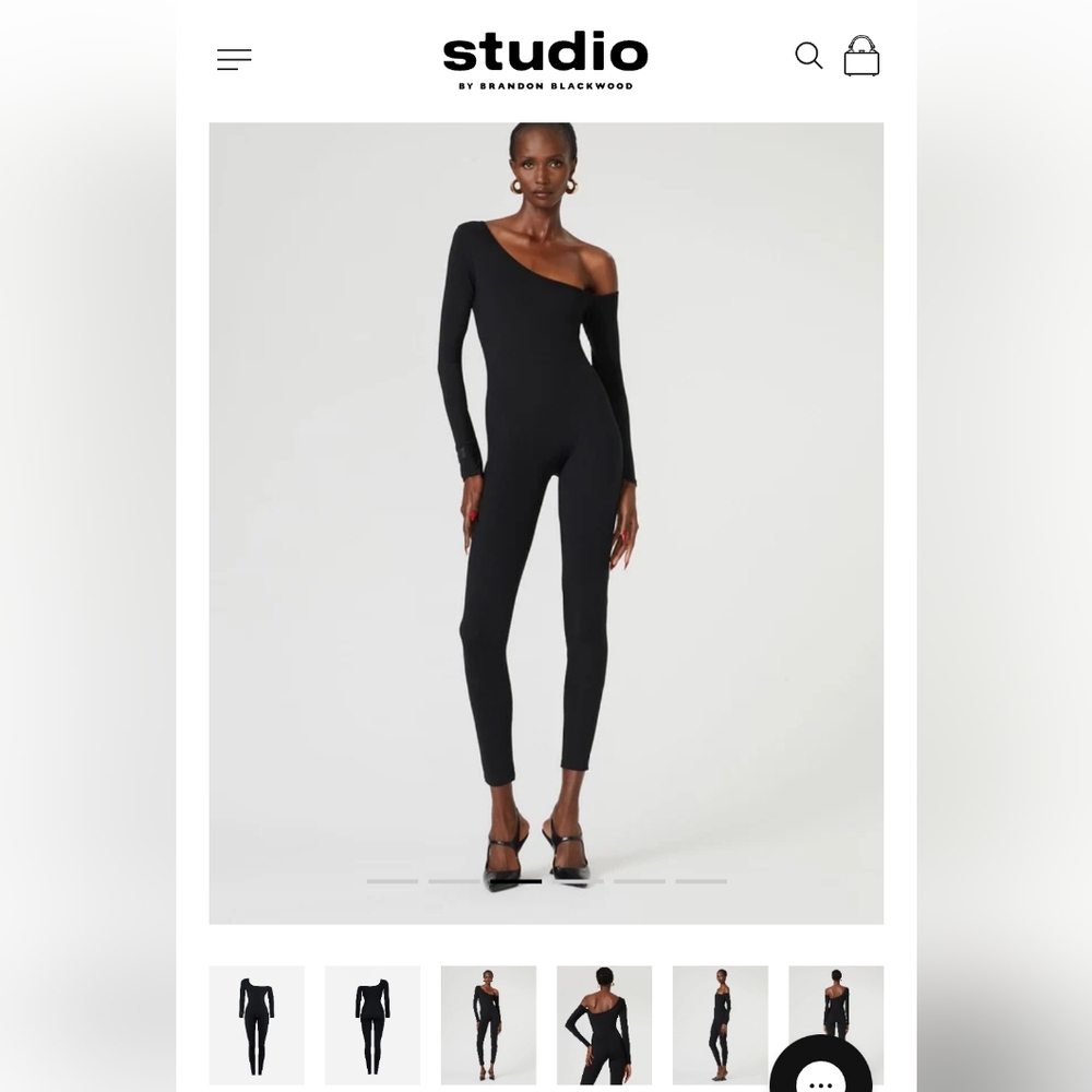 NWT Brandon Blackwood black jumpsuit/bodysuit XL